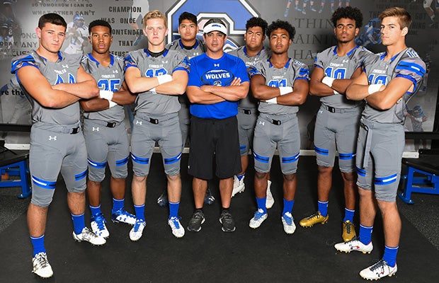 Head coach Shaun Aguano has 11 returning starters from last season's team that posted a 13-2 record en route to winning the 6A state title.