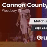 Football Game Recap: Cannon County vs. Grundy County