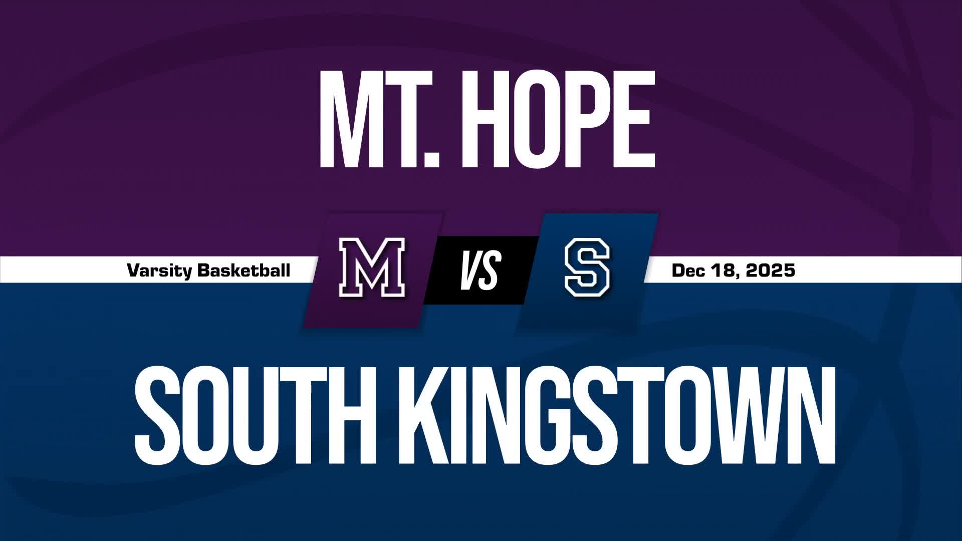 Basketball Recap: Mt. Hope Beats South Kingstown for Their Third