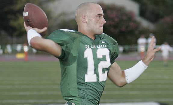 Anthony Gutierrez stepped in at quarterback mid-season to lead De La Salle in 2003.