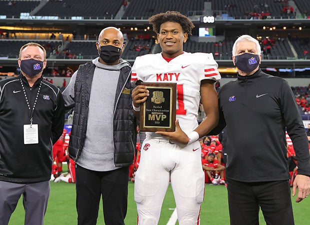 Katy defensive lineman Cal Varner was named the game's Defensive MVP. He returned an interception for a touchdown.