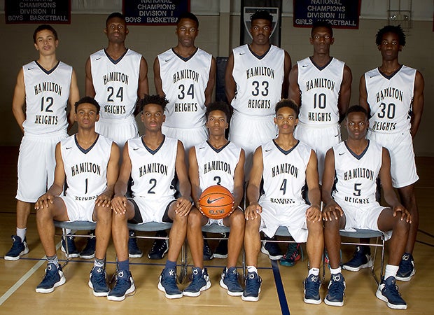 The 2016-17 Hamilton Heights Christian Academy squad.