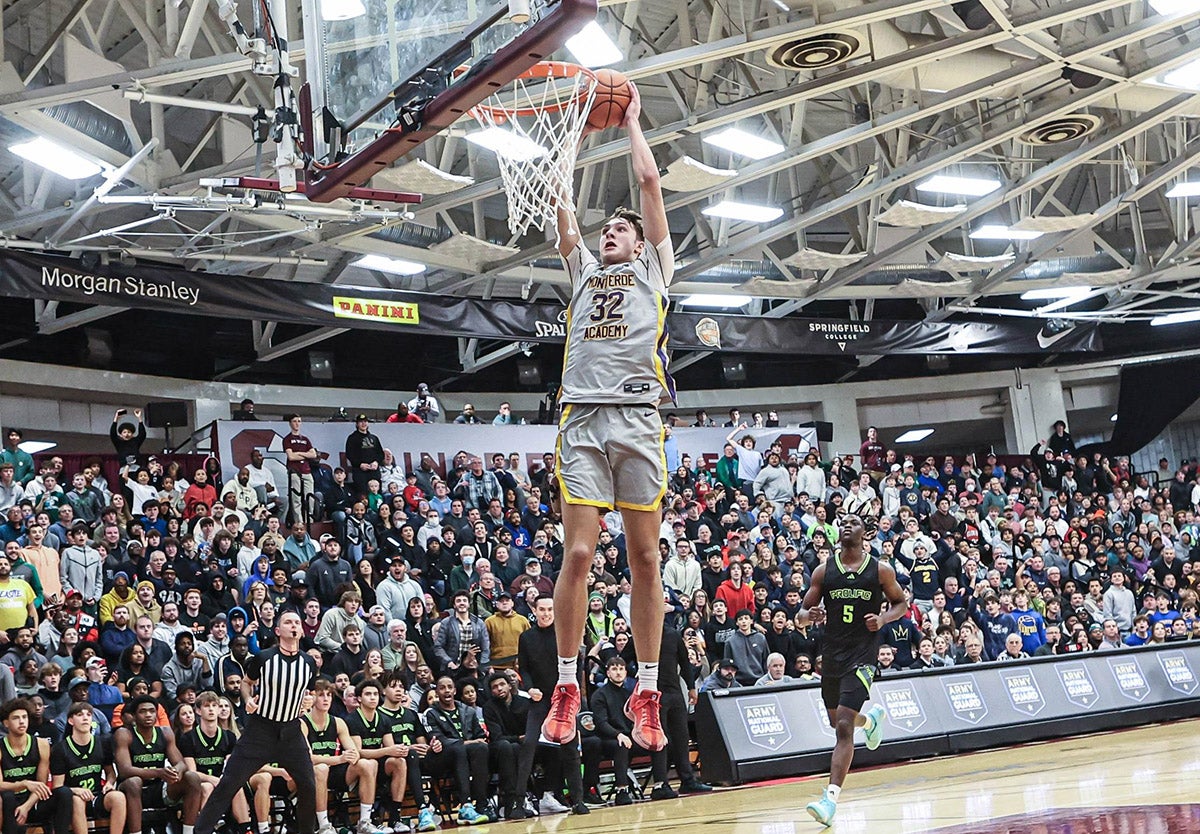 Top-ranked Duke signee Cooper Flagg hopes to guide Montverde Academy to the Chipotle Nationals title this week. (Photo: Lonnie Webb)