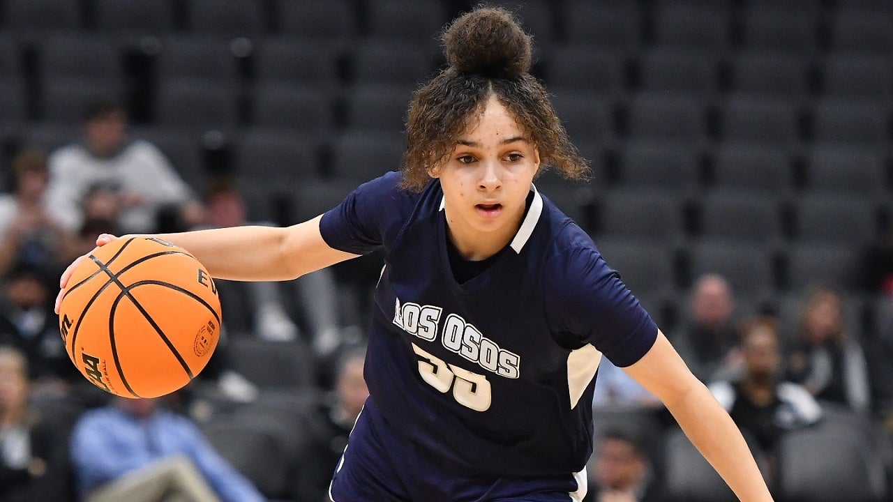 California high school girls basketball Freshman Jackie Polk powers