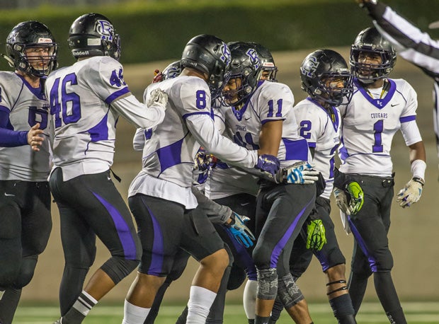 Rancho Cucamonga players celebrate Friday in their win over Tesoro.