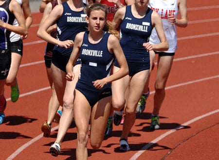 Leading the field is standard procedure for Bronxville's Mary Cain.