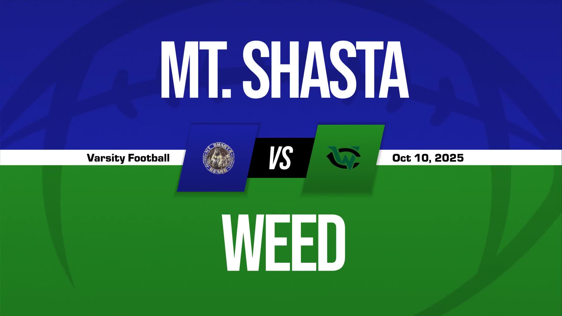 Football Game Preview: Weed Cougars vs. Modoc Braves + How To Watch