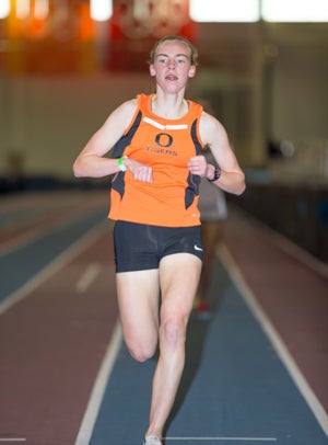 Ogden's Sarah Feeny, shown here at the UtahDistance Challenge, is gunning to break her ownrecords in Utah as a senior.