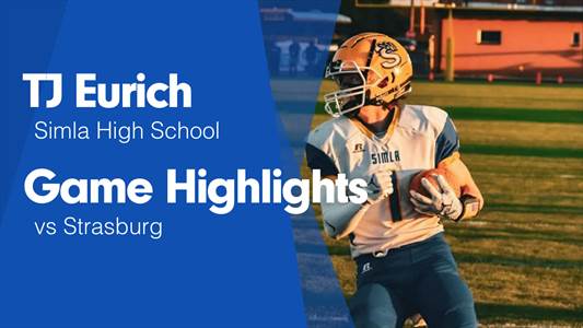 TJ Eurich Game Report: vs Calhan