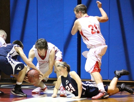 Lacy Asdourian has learned quickly that the boys game requires more physical play. The Liberty Christian junior switched over to the boys team after the girls season was cancelled.