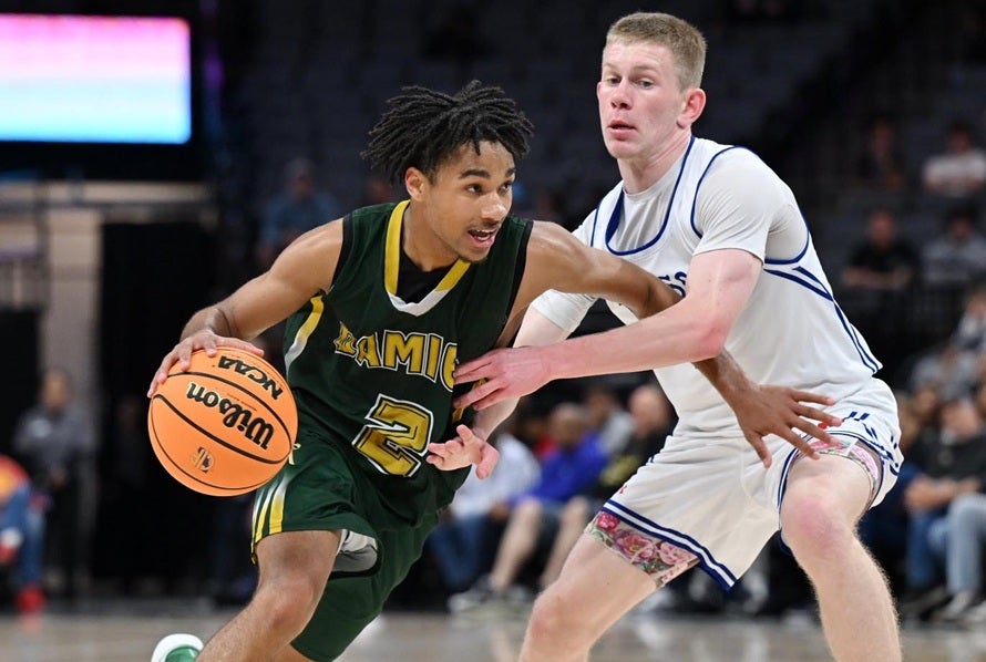 Damien's Elijah Smith had 18 points in the Spartans' 58-55 win Friday over Folsom in the CIF Division 1 final. (PHOTO: David Steutel)