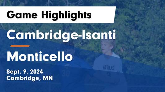 Soccer Game Preview: Cambridge-Isanti on Home-Turf