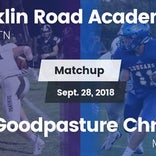 Football Game Recap: Franklin Road Academy vs. Goodpasture Chris