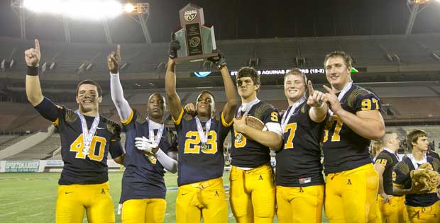 St. Thomas Aquinas celebrates its seventh state title.