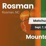 Football Game Recap: Rosman vs. Mountain Heritage