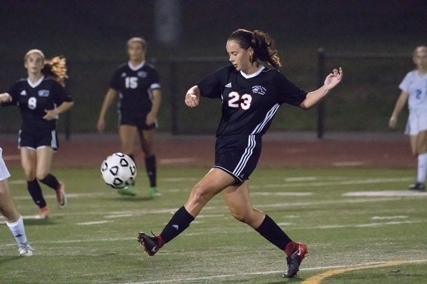Mountain Ridge's Megan Kline spends her fall switching between soccer and color guard. The sophomore improved on the pitch and is making historic strides on the school's color guard team.