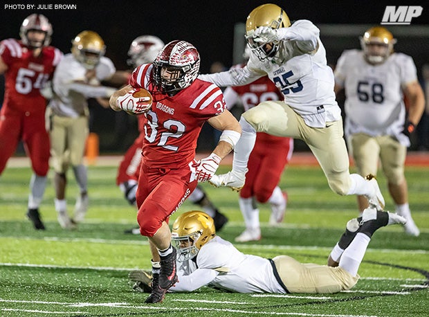 New Palestine (Ind.) and running back Charlie Spegal beat Cathedral (Indianapolis) 35-10 in the IHSAA Class 5A Regional Championship last week.