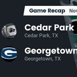 Football Game Recap: Georgetown Eagles vs. Cedar Park Timberwolves