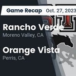 Football Game Recap: Orange Vista Coyotes vs. Rancho Verde Mustangs