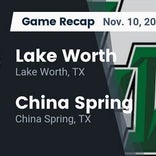 China Spring wins going away against Lake Worth