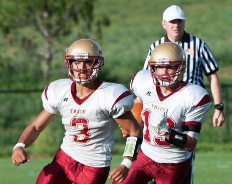 Helped by the efforts of Jonas Spitzer (3) and Adam Buchmann (19), fourth-seeded Faith Christian will play for the Class 2A state championship against No. 3 Platte Valley.