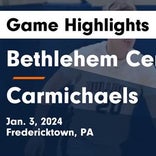 Basketball Game Recap: Carmichaels Mighty Mikes vs. Bethlehem Center Bulldogs