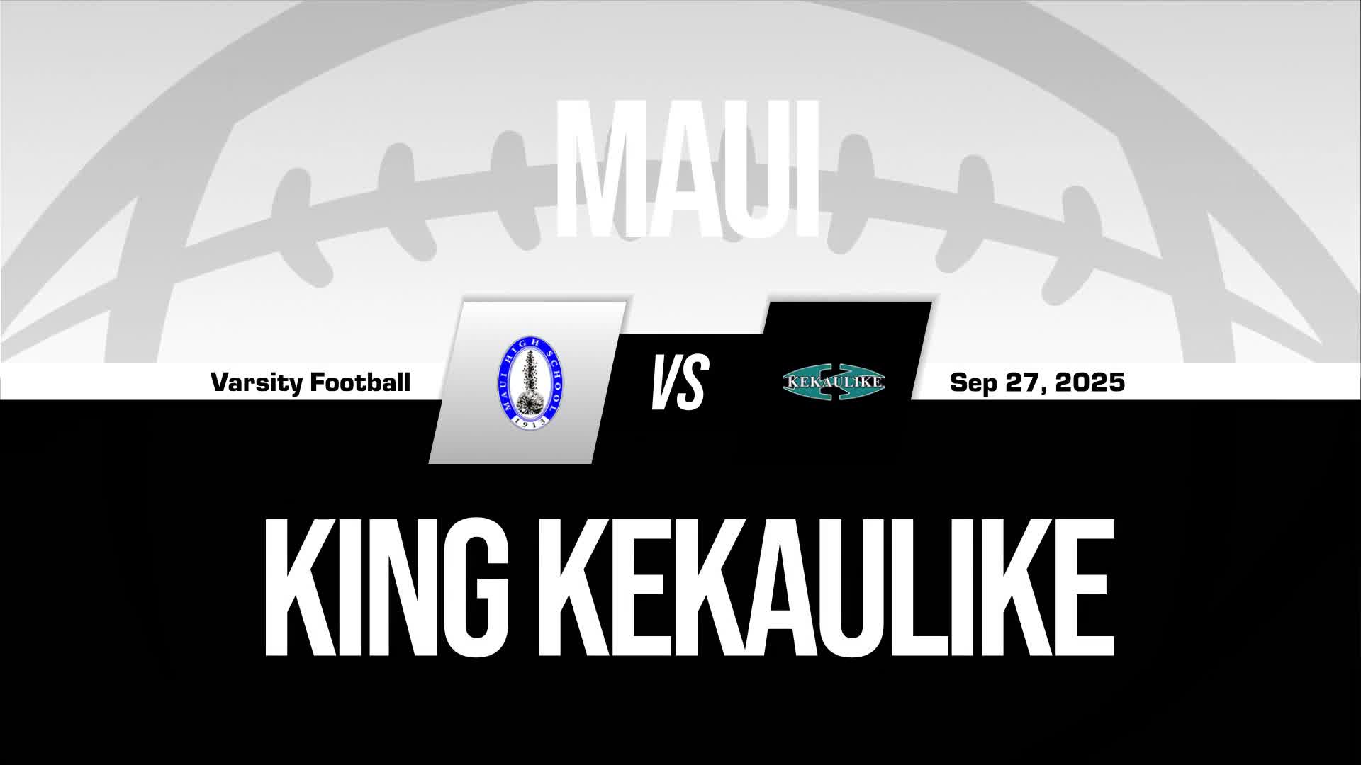 Football Game Preview: Maui Sabers vs. Kamehameha Maui Warriors