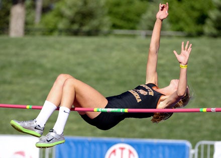 Claire Kieffer-Wright of South Pasadena goes up. ...