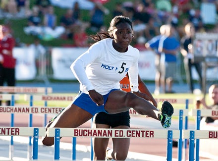 Sasha Wallace finished the season not only with two state titles but as the national leader in both events.