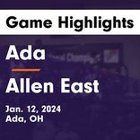 Basketball Game Recap: Ada Bulldogs vs. Allen East Mustangs