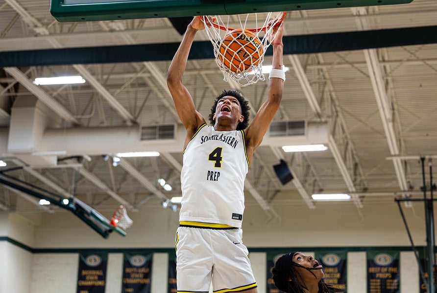 C.J. Rosser of Southeastern Prep Academy is regarded as the No. 1 prospect in the Class of 2027 by some scouting services. (PHOTO: Wes Hale)