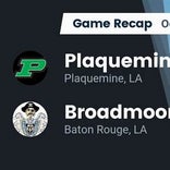 Football Game Recap: Broadmoor Buccaneers vs. Plaquemine Green Devils