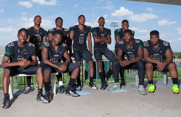 The name on the front is the same. And that means the names on the backs of the jerseys at DeSoto are impact players who will contend for a state title and elicit college recruiters.