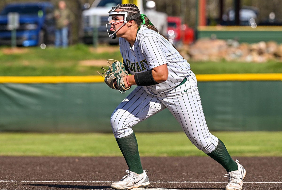 Calvary Baptist Academy pitcher Kynzee Anderson helped the Cavaliers win their sixth consecutive state championship. The Georgia signee had 18 double-digit strikeout games as a senior. (PHOTO: Wayne Grubbs)
