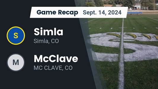 Football Game Preview: Simla Cubs vs. South Park Burros