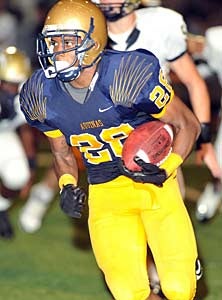 Fred Coppet had two touchdowns
against Cypress Bay.
