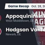 Hodgson Vo-Tech beats Appoquinimink for their second straight win