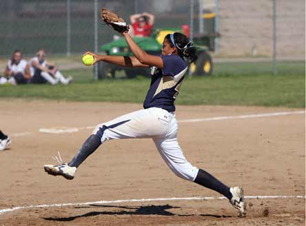 Rainey Gaffin has become Colorado's top softball prospect, and she's done that with her mother coaching from the dugout.