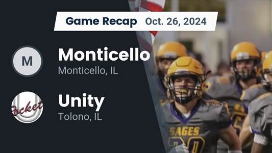 Football Recap: Tolono Unity Beats Monticello for Their Fourth Straight  Win