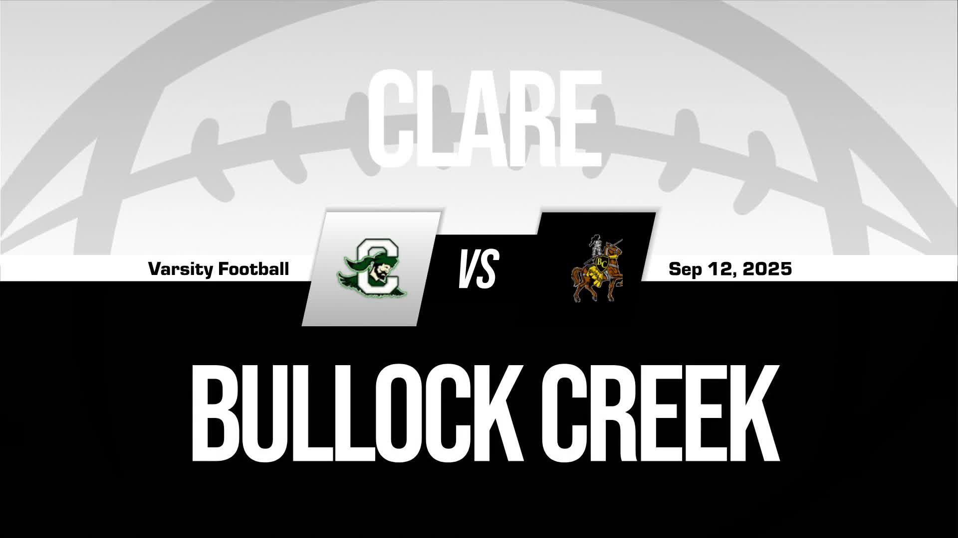 Football Recap: Bullock Creek Victorious + How To Watch