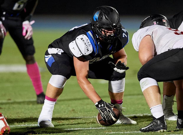 Offensive lineman Greg Crippen is one of seven IMG Academy players among Florida's Top 50 rising seniors.