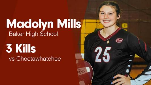 Madolyn Mills Game Report: vs Jay