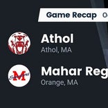 Football Game Recap: Mahar Regional Senators vs. Athol Bears