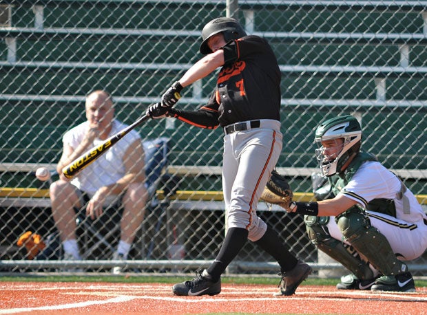 Casey Cornwell with a big swing. 