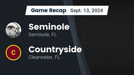 Football Recap: Seminole Skates Past Countryside with Ease