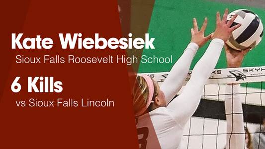 Kate Wiebesiek Game Report: vs Brandon Valley