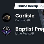 Football Game Recap: Carlisle Bison vs. Baptist Prep Eagles