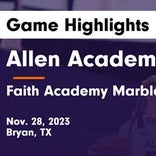 Faith Academy vs. Allen Academy
