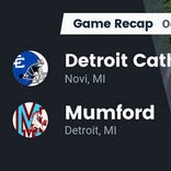 Football Game Recap: Mumford Mustangs vs. Catholic Central Shamrocks