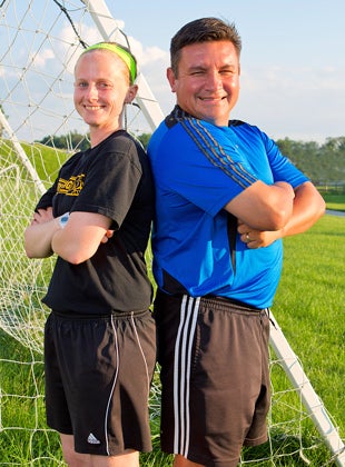 Co-head coaches Margaret Bernard and Jorge Diaz